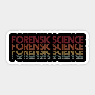 Forensic Scientist Forensics Sticker